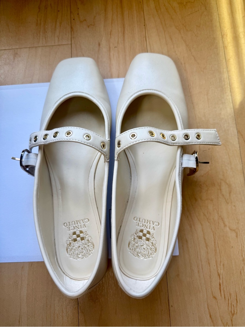 Vince Camuto Leather Vinica Mary Jane Flat